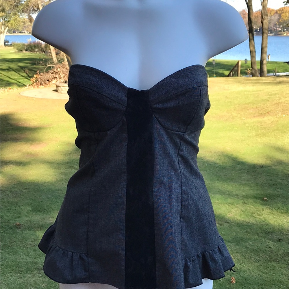 Corset strapless top XL